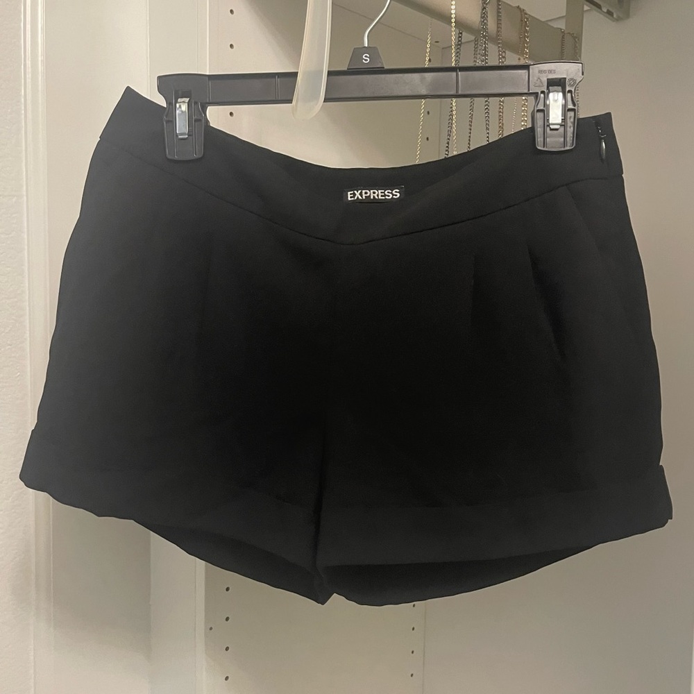 Express classy black shorts